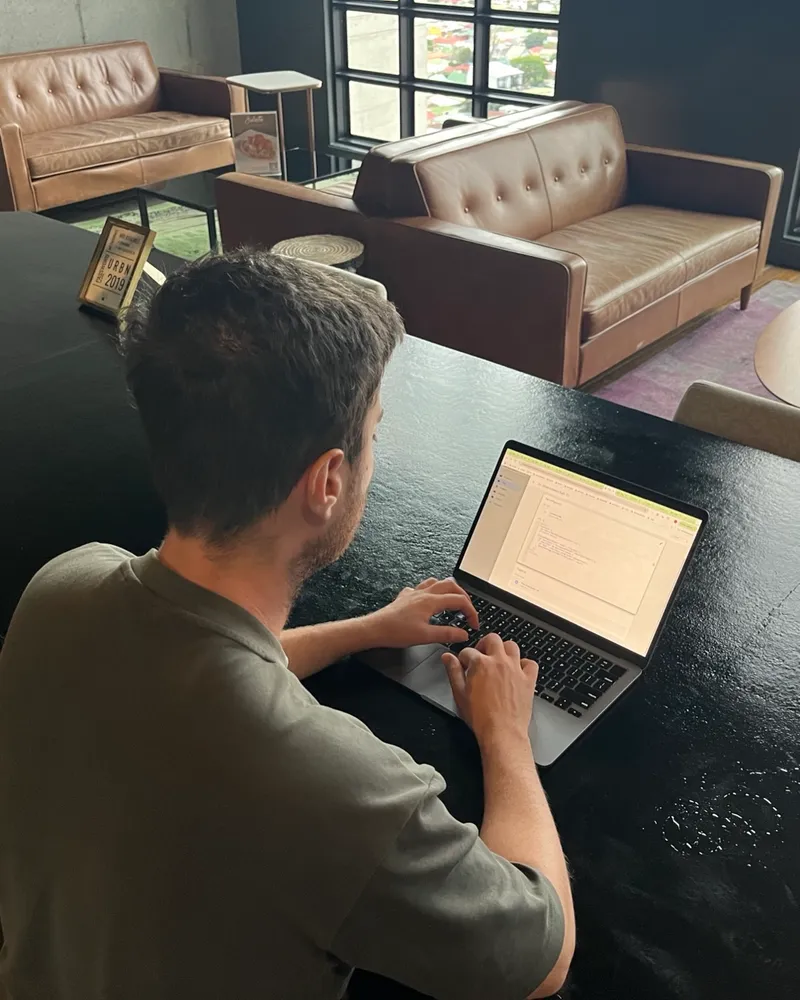 Zac at work — TooGood Digital