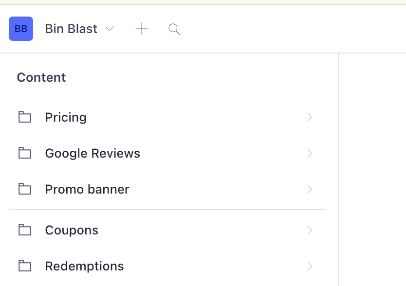 Custom headless CMS with a pricing matrix